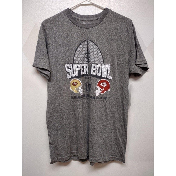 Super Bowl LIV NFL Team Apparel heather gray triblend tee NWT - Picture 1 of 10